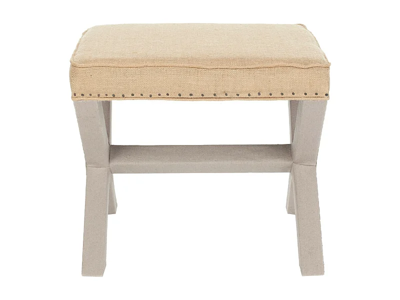 Banc & Ottomane Multi & Beige 55 X 55 X 48.26 cm - Rosita