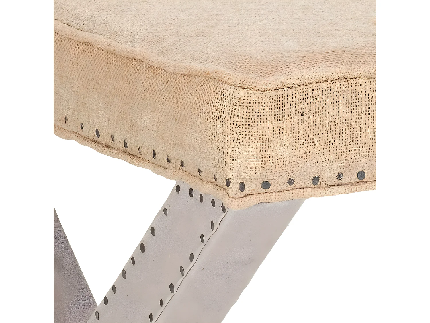 Banc & Ottomane Multi & Beige 55 X 55 X 48.26 cm - Rosita