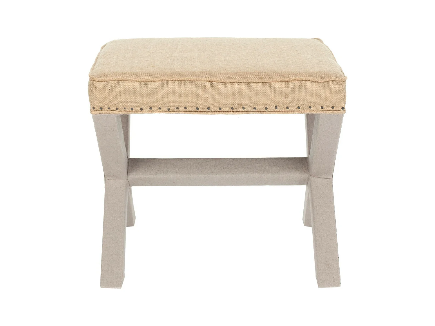 Banc & Ottomane Multi & Beige 55 X 55 X 48.26 cm - Rosita