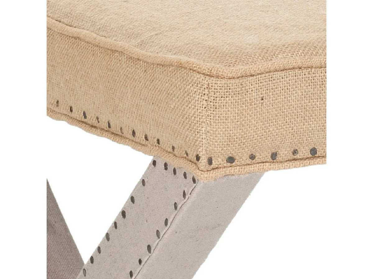 Banc & Ottomane Multi & Beige 55 X 55 X 48.26 cm - Rosita