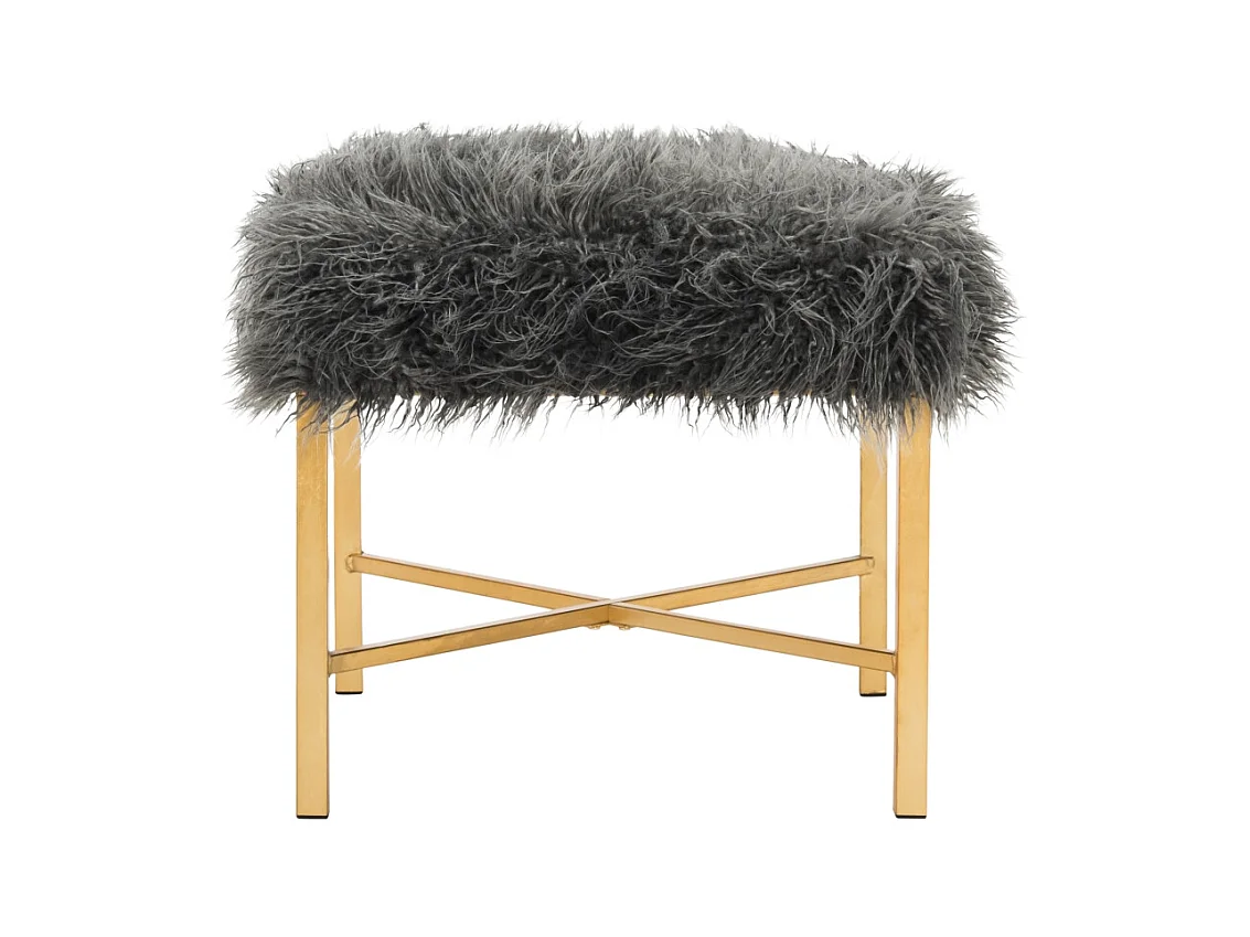 Banc & Ottomane Gris 51 X 51 X 45.72 cm - Gustie
