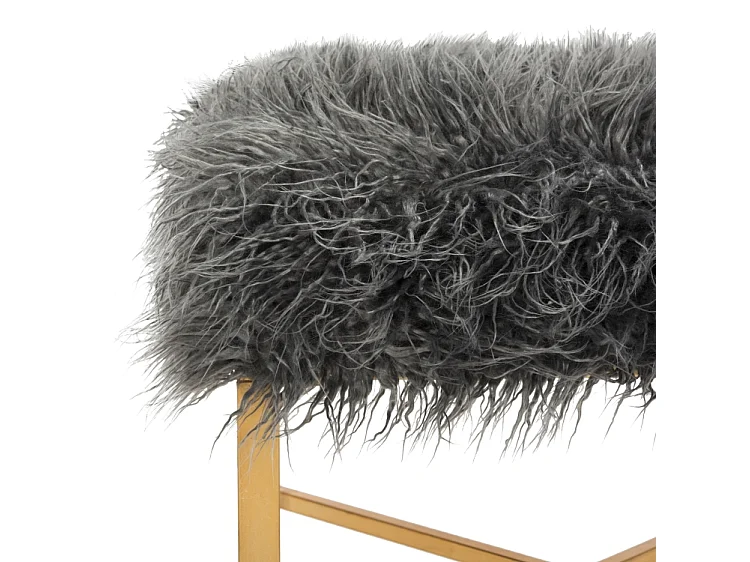 Banc & Ottomane Gris 51 X 51 X 45.72 cm - Gustie