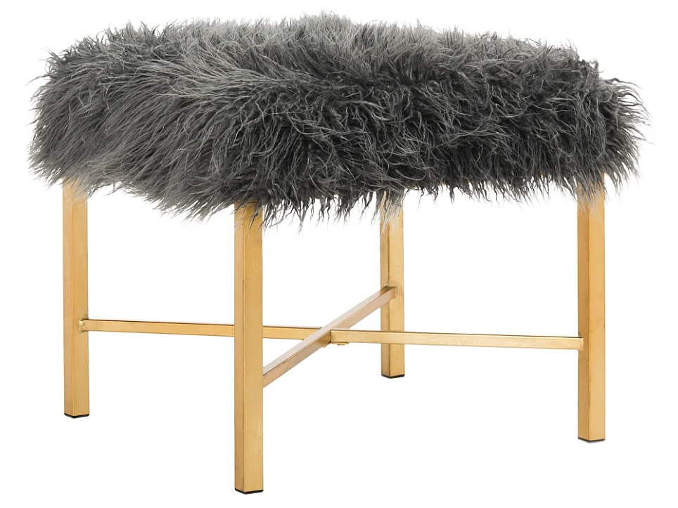 Banc & Ottomane Gris 51 X 51 X 45.72 cm - Gustie