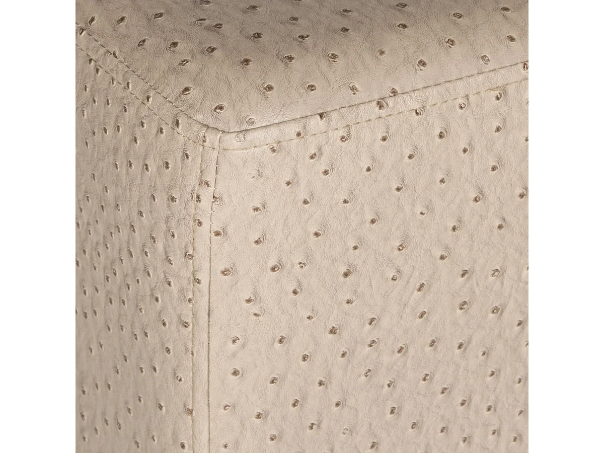 Banc & Ottomane Taupe et or 46 X 46 X 48.26 cm - Lurline