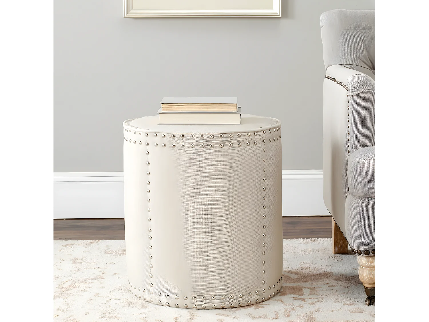 Banc & Ottomane Beige 46 X 46 X 50.54 cm - Celine
