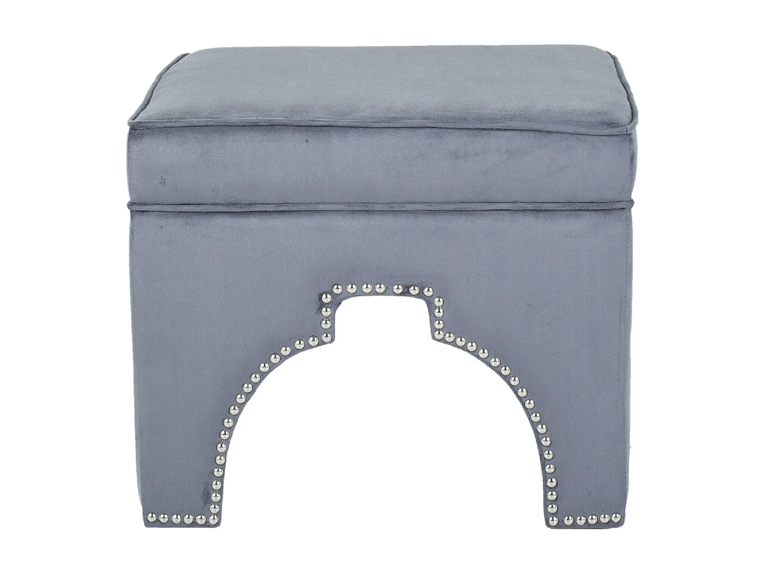 Banc & Ottomane Gris 54 X 54 X 45.46 cm - Thomasina