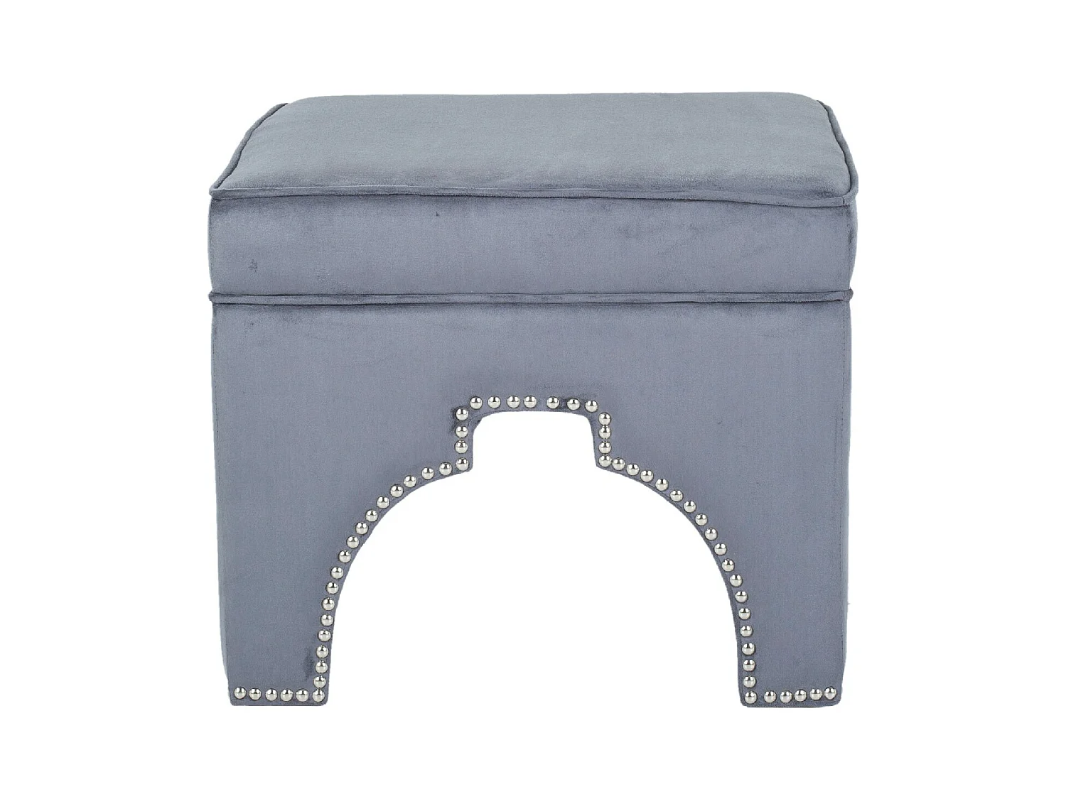 Banc & Ottomane Gris 54 X 54 X 45.46 cm - Thomasina