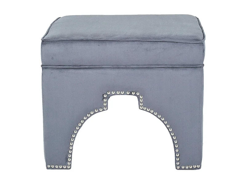 Banc & Ottomane Gris 54 X 54 X 45.46 cm - Thomasina