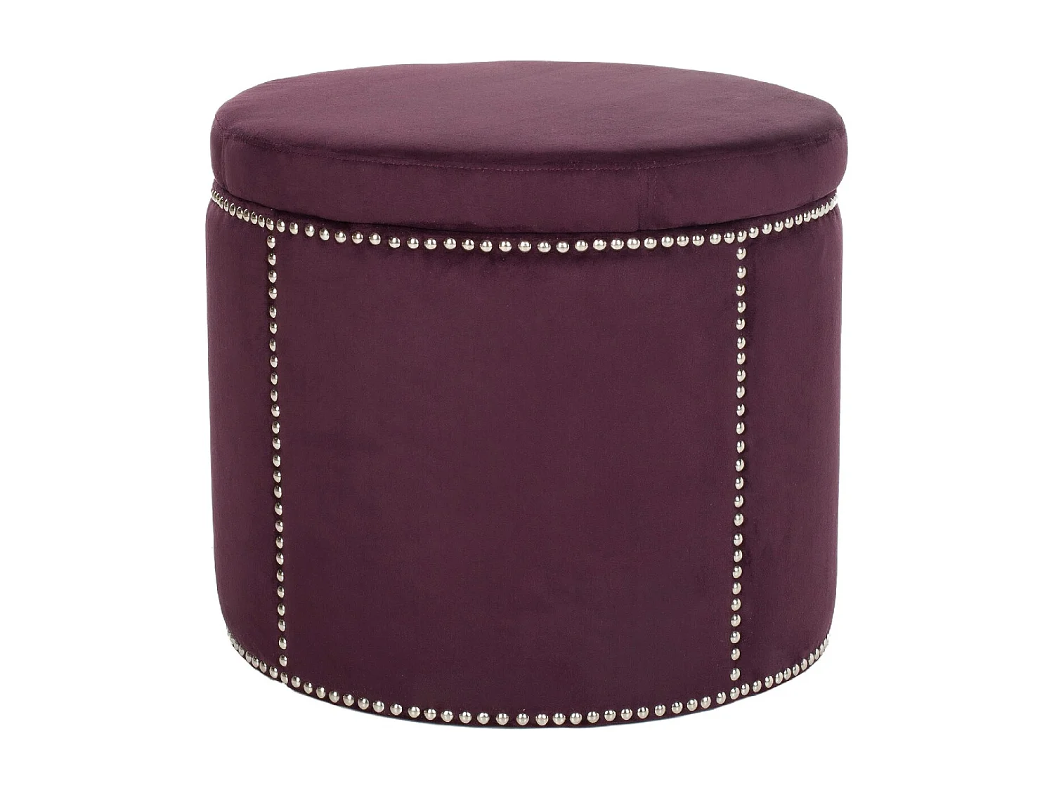 Banc & Ottomane Prune 56 X 56 X 48 cm - Nira