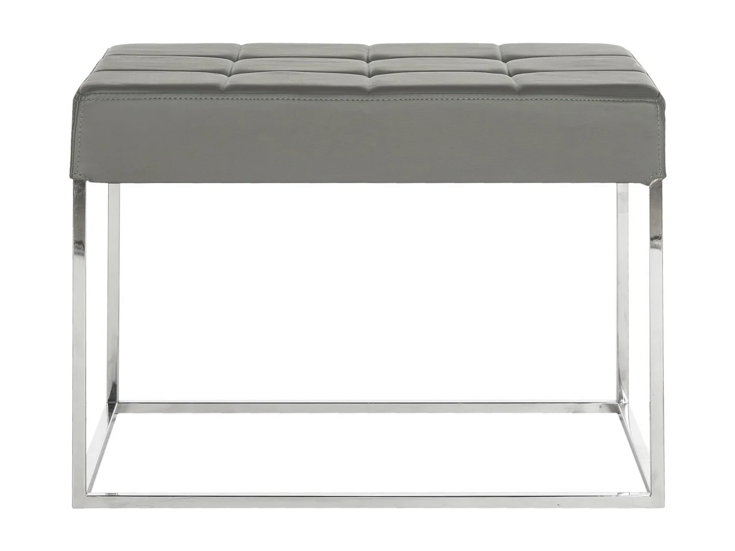 Banc & Ottomane Gris 46 X 64 X 48 cm - Gertha