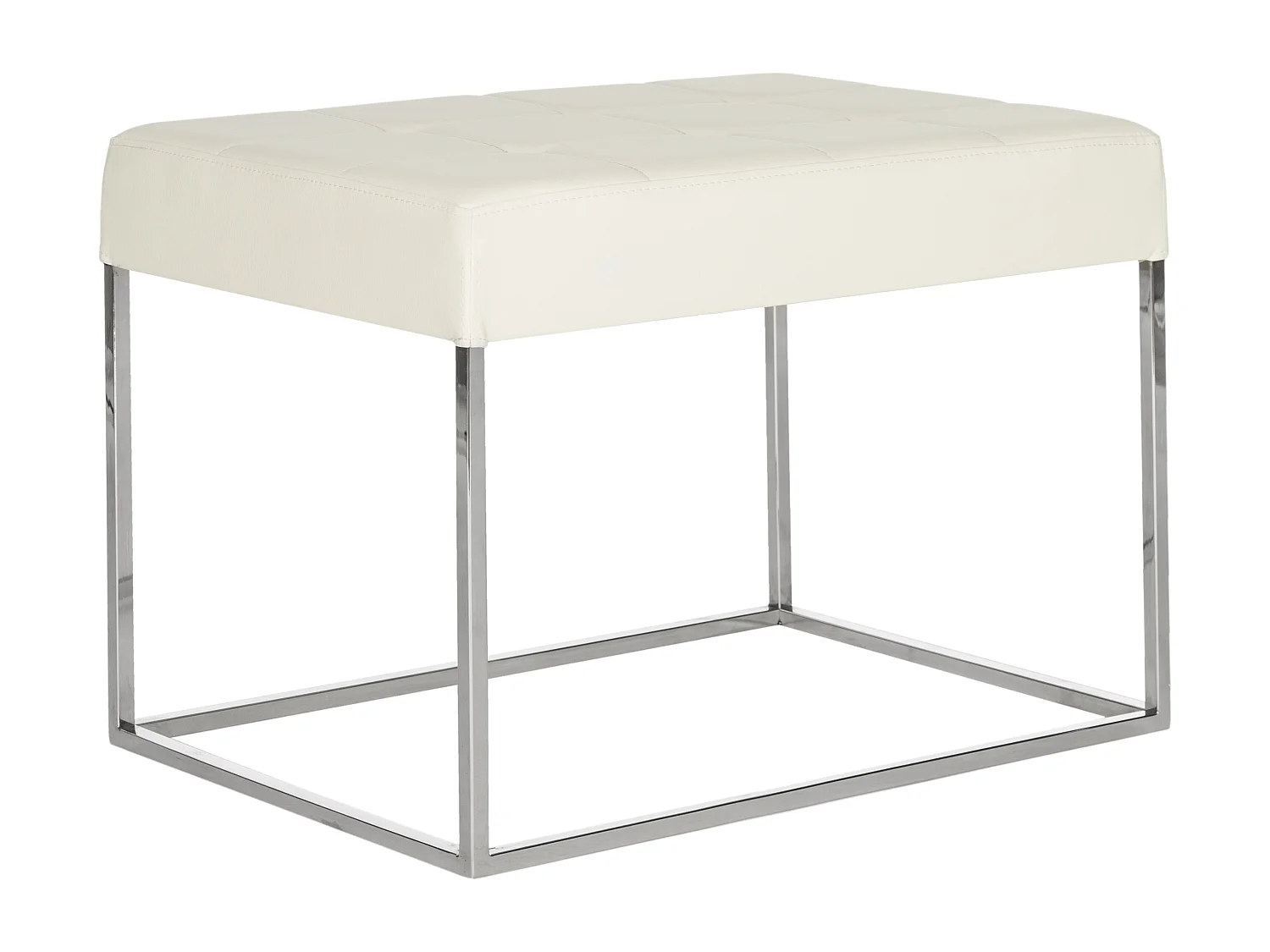 Banc & Ottomane Gris 46 X 64 X 48 cm - Gertha