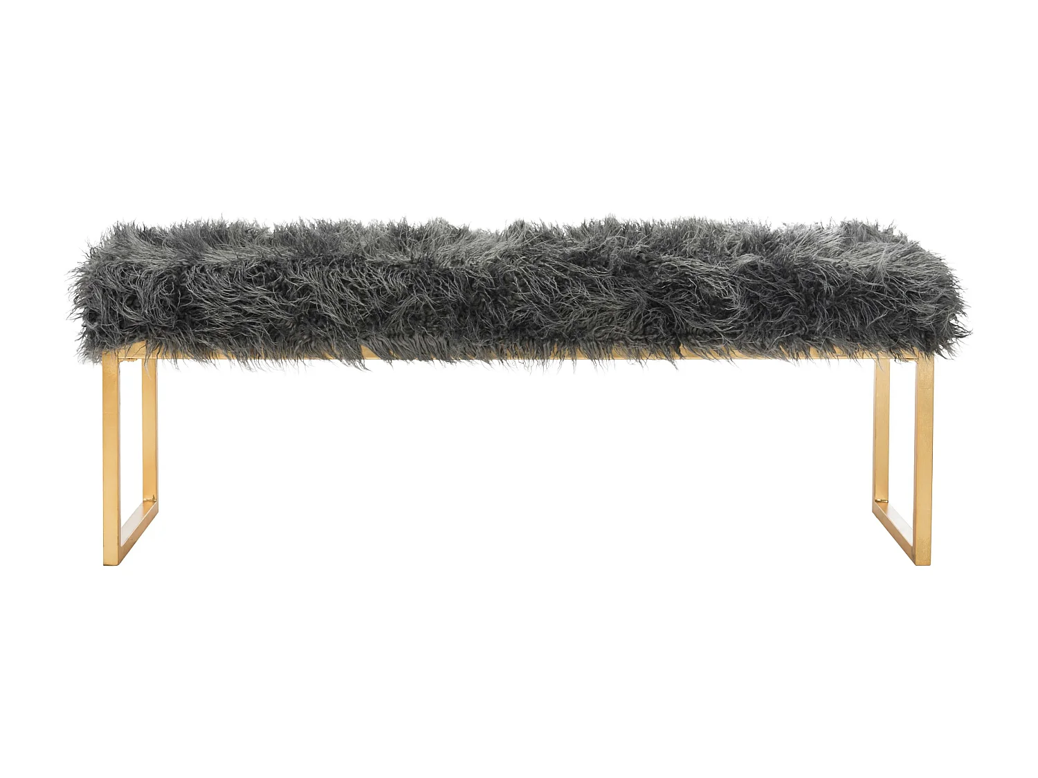 Banc & Ottomane Gris 41 X 132 X 48.26 cm - Nadine