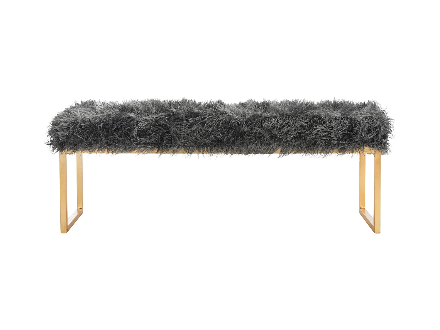 Banc & Ottomane Gris 41 X 132 X 48.26 cm - Nadine