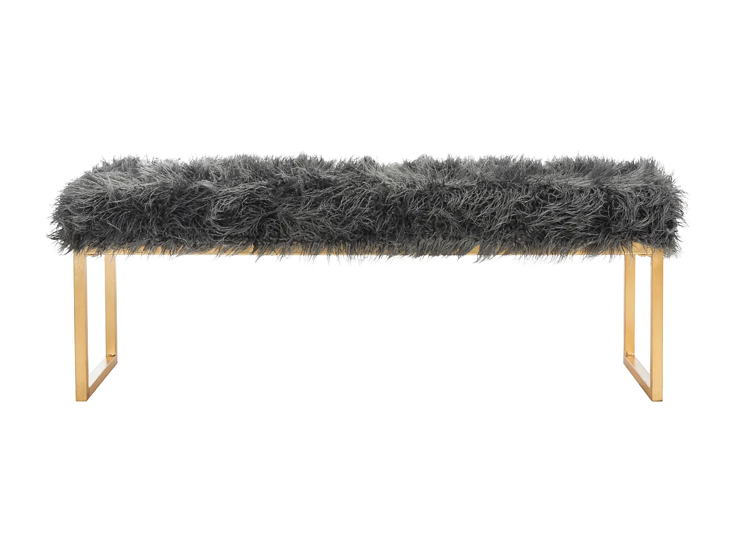 Banc & Ottomane Gris 41 X 132 X 48.26 cm - Nadine