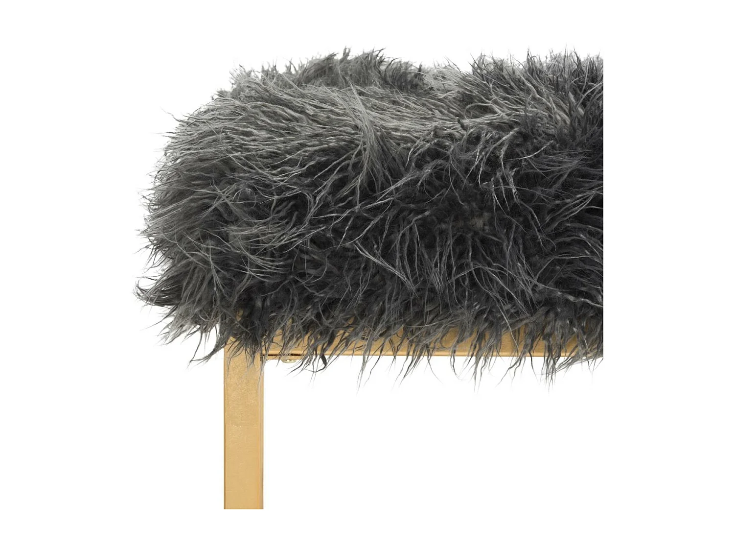 Banc & Ottomane Gris 41 X 132 X 48.26 cm - Nadine