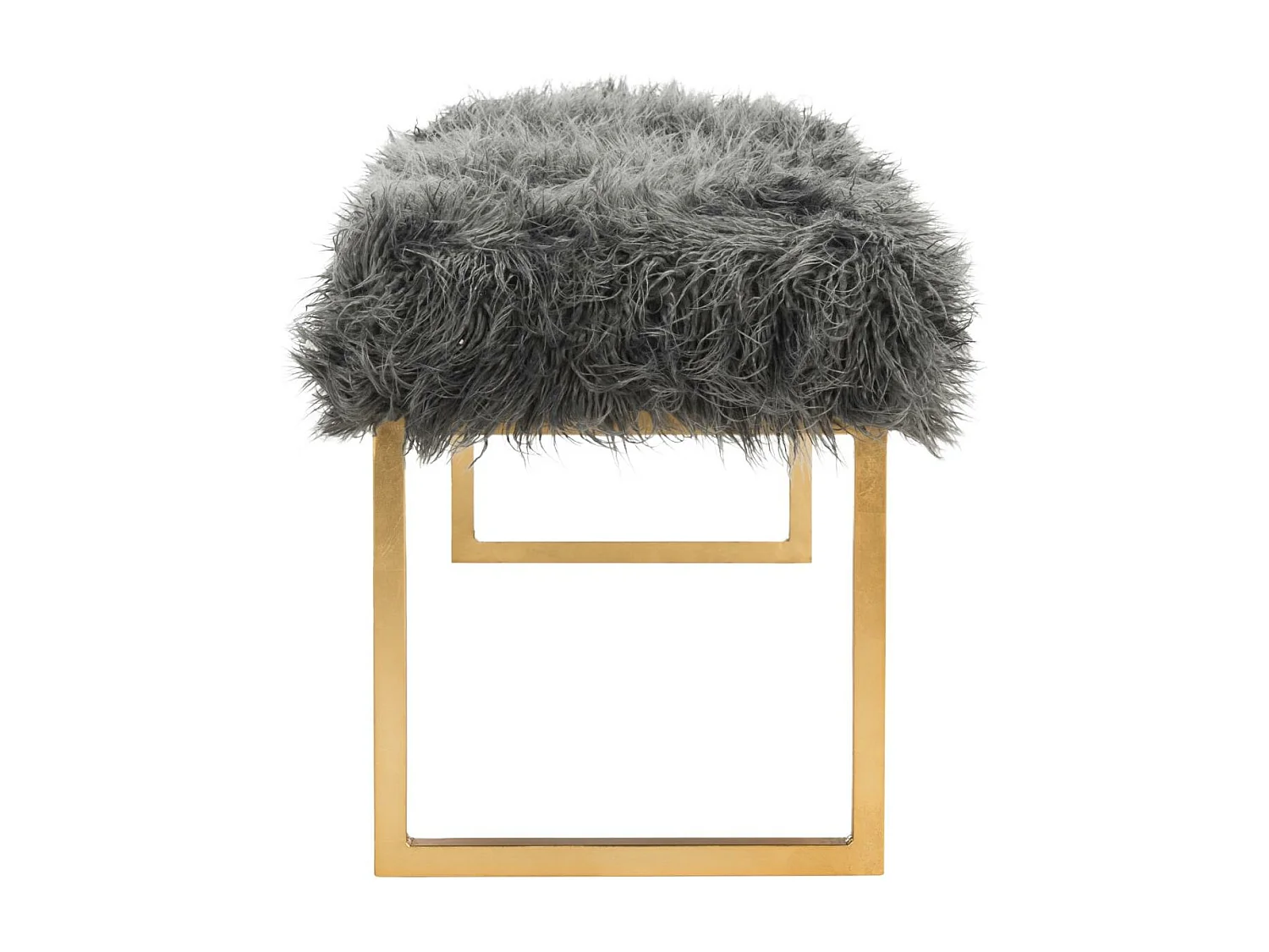 Banc & Ottomane Gris 41 X 132 X 48.26 cm - Nadine