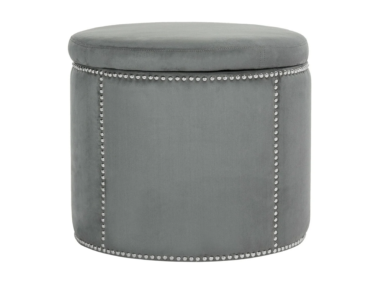 Banc & Ottomane Gris 56 X 56 X 48 cm - Nira