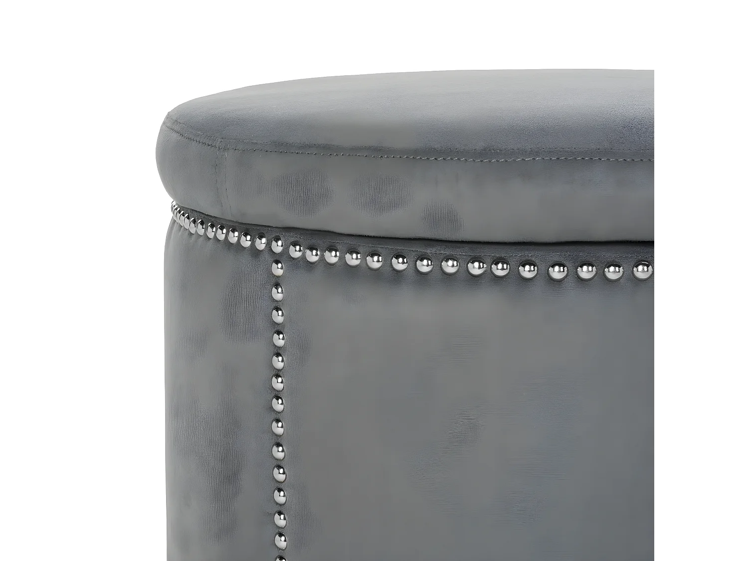 Banc & Ottomane Gris 56 X 56 X 48 cm - Nira