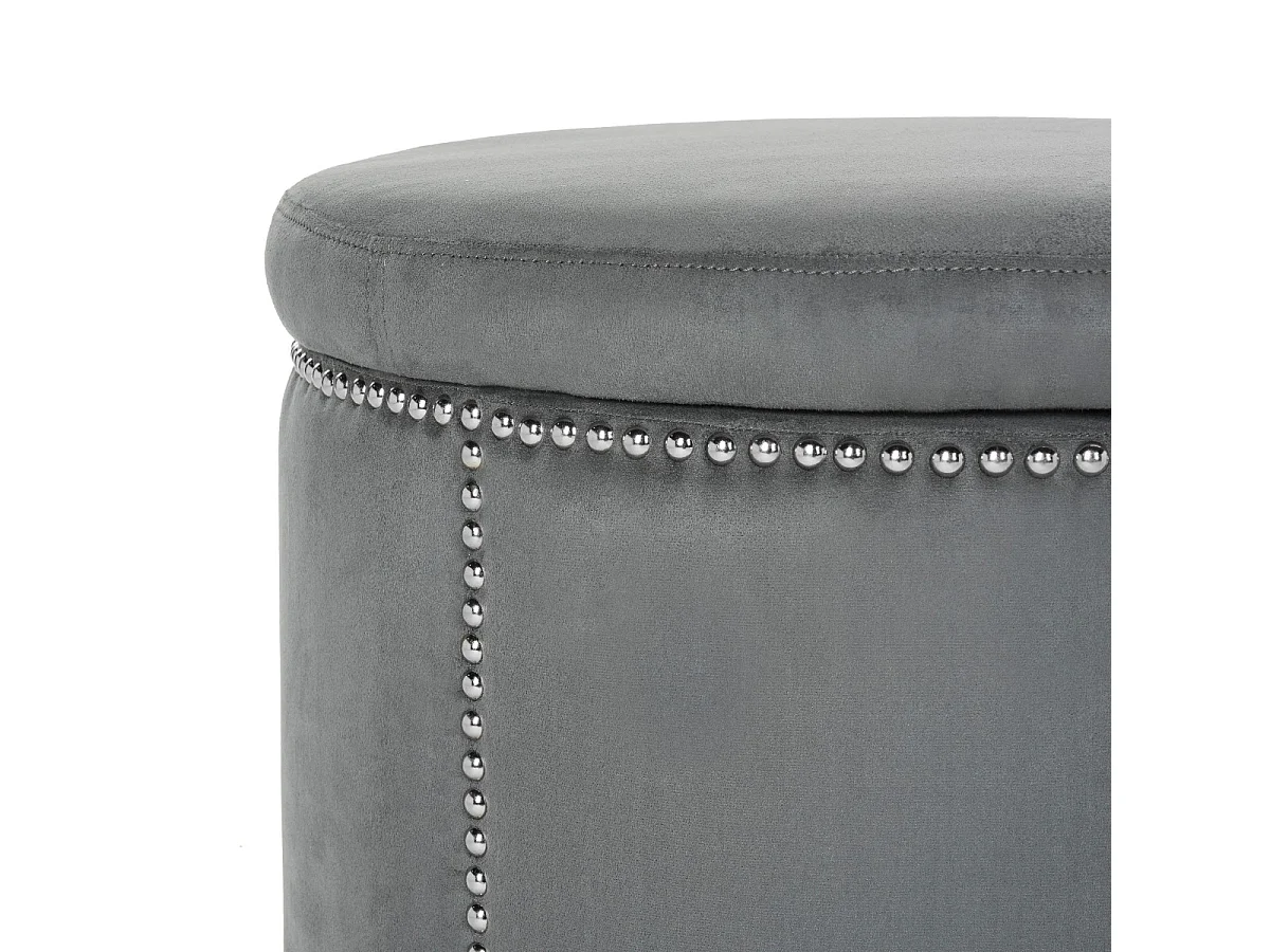 Banc & Ottomane Gris 56 X 56 X 48 cm - Nira