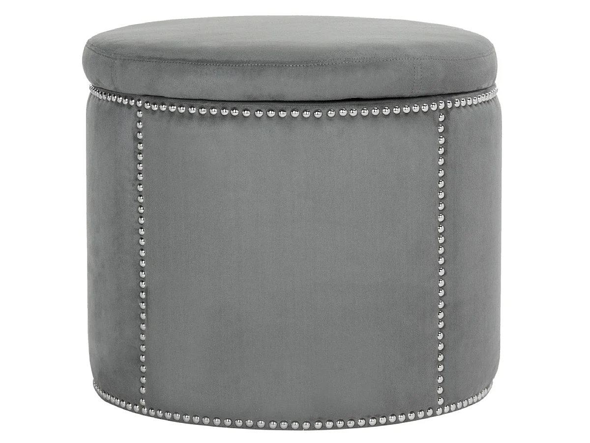 Banc & Ottomane Gris 56 X 56 X 48 cm - Nira