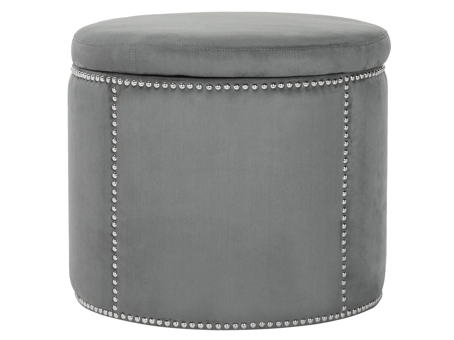 Pouf Gris 56 x 56 x 48 cm - Nira