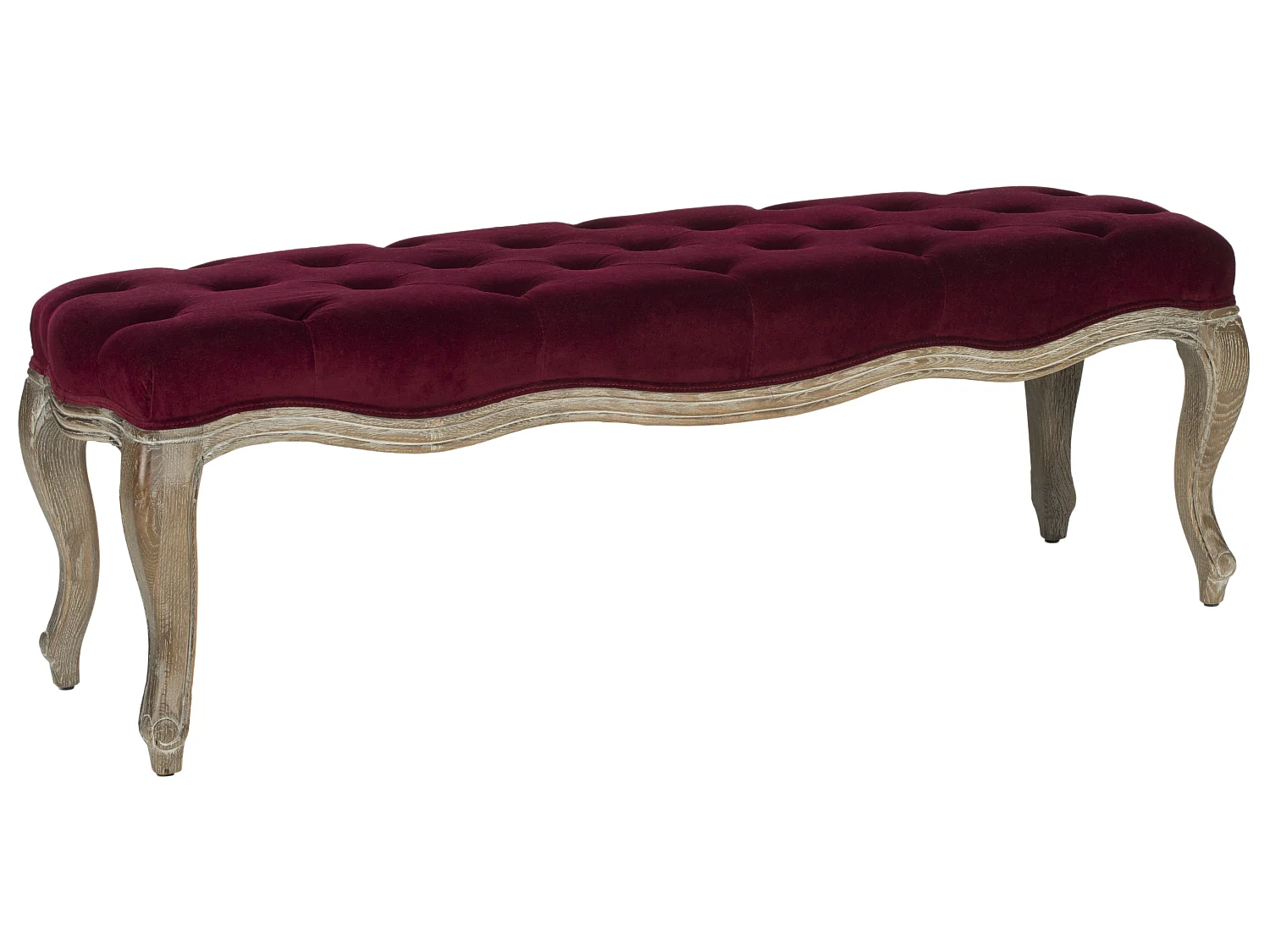 Banc & Ottomane Merlot 45 X 133 X 44.45 cm - Ardyce