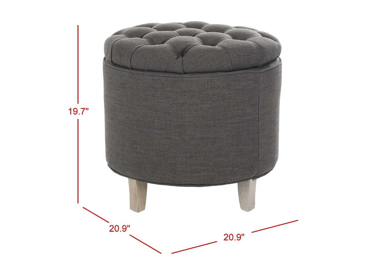 Banc & Ottomane Gris 52 X 52 X 49.78 cm - Patrica