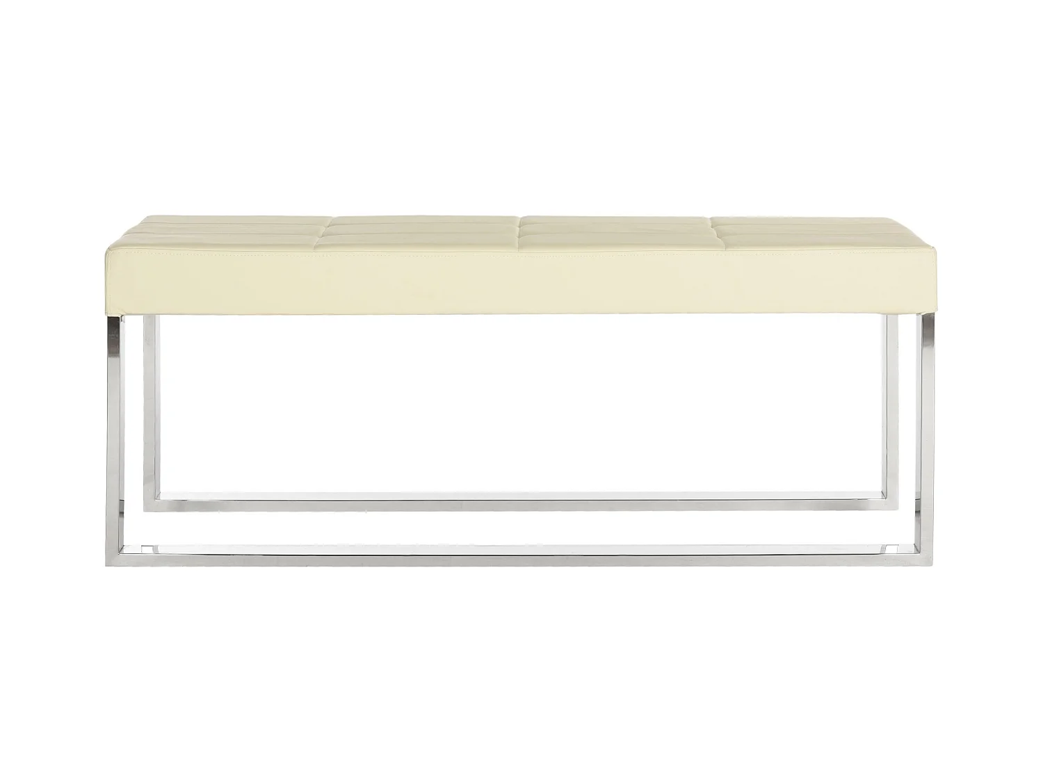 Banc & Ottomane Crème 48 X 122 X 47.75 cm - Elfie