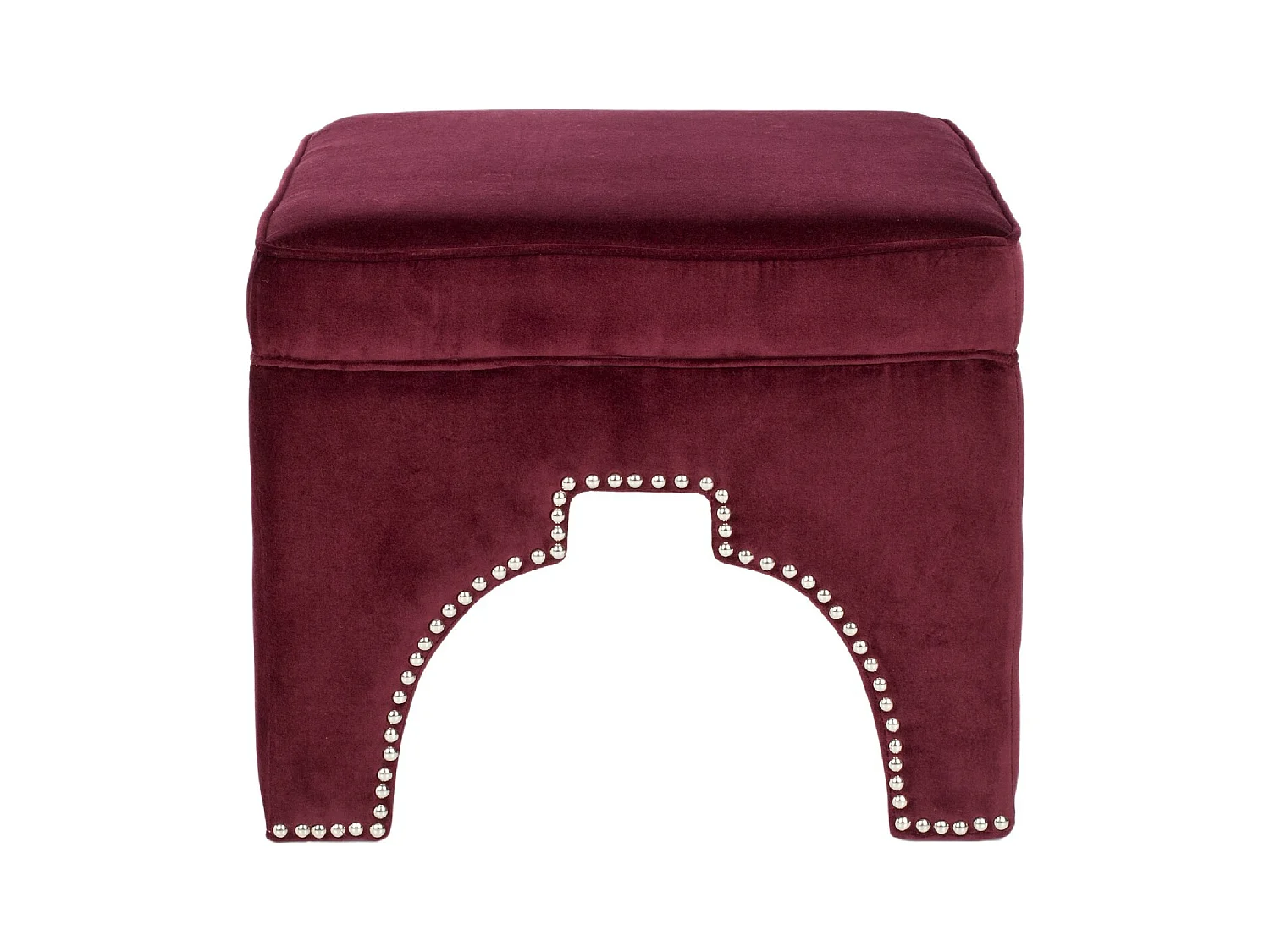 Banc & Ottomane Bordeaux 54 X 54 X 45.46 cm - Thomasina