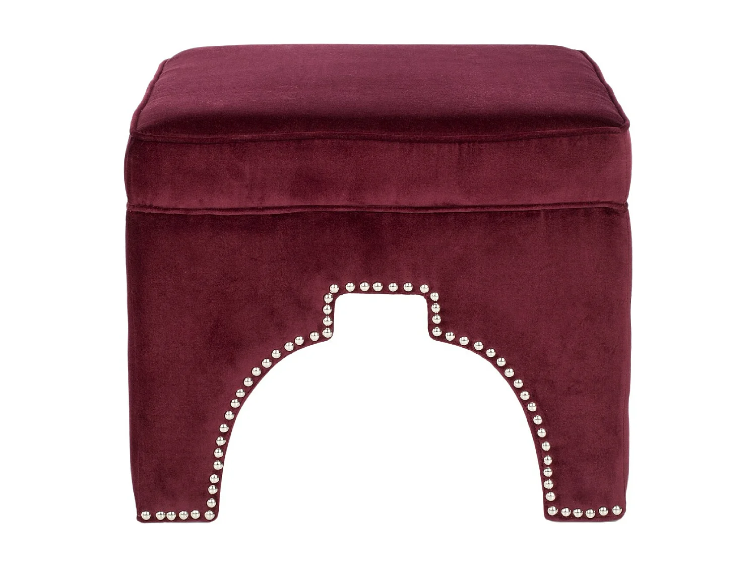 Banc & Ottomane Bordeaux 54 X 54 X 45.46 cm - Thomasina