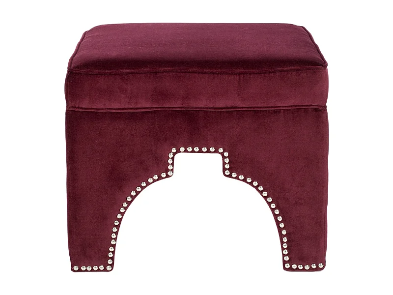 Banc & Ottomane Bordeaux 54 X 54 X 45.46 cm - Thomasina