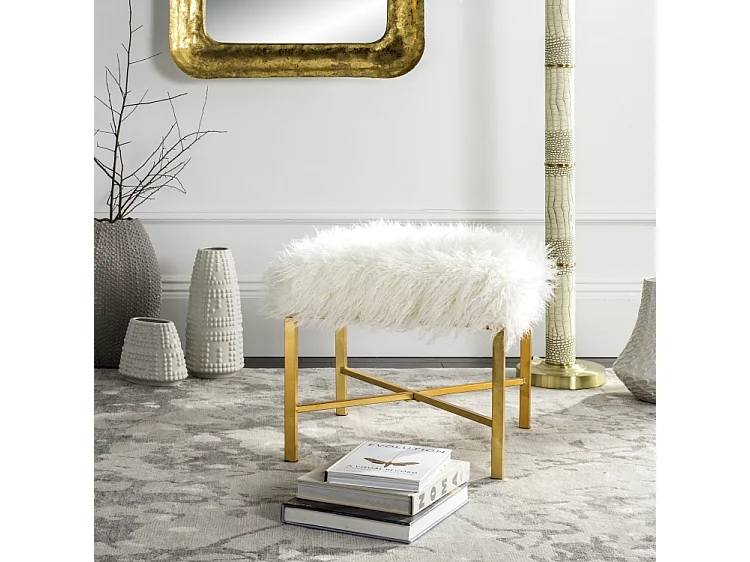 Banc & Ottomane Gris clair 51 X 51 X 45.72 cm - Gustie