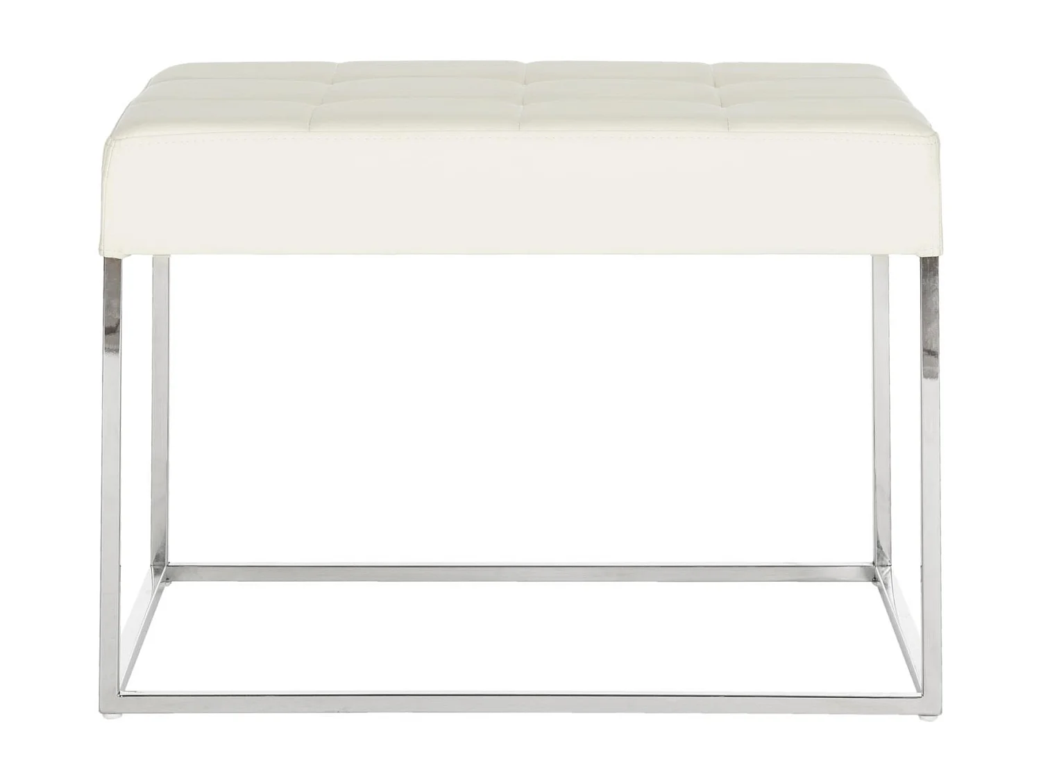 Banc & Ottomane Crème 46 X 64 X 48 cm - Gertha