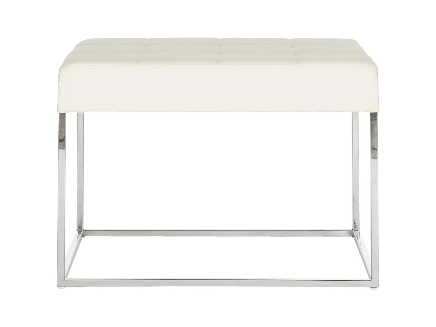 Banc & Ottomane Crème 46 X 64 X 48 cm - Gertha
