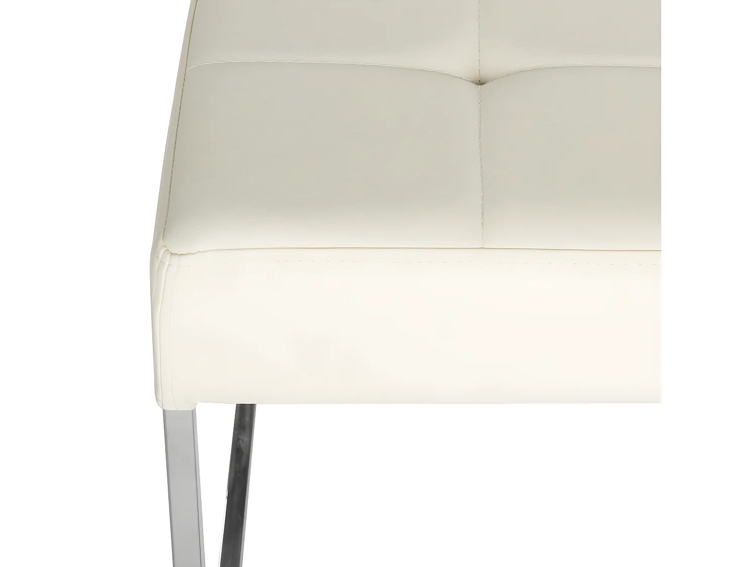 Banc & Ottomane Crème 46 X 64 X 48 cm - Gertha