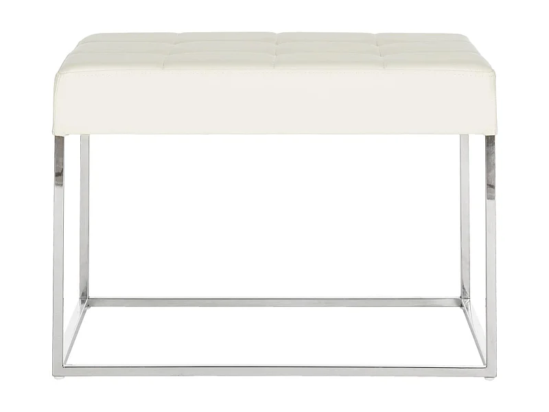 Banc & Ottomane Crème 46 X 64 X 48 cm - Gertha