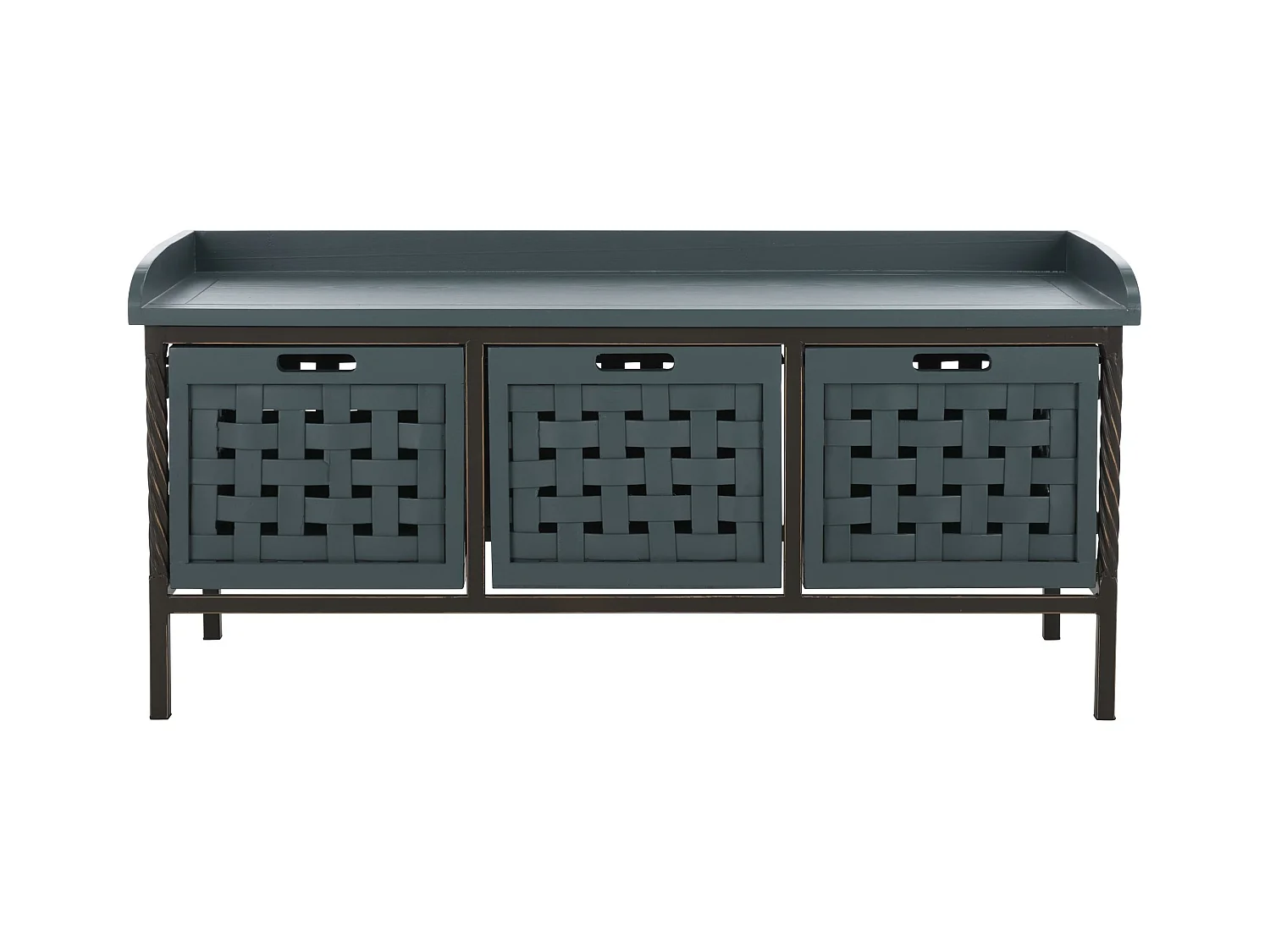 Banc & Ottomane Sarcelle 39 X 108 X 50.8 cm - Romaine