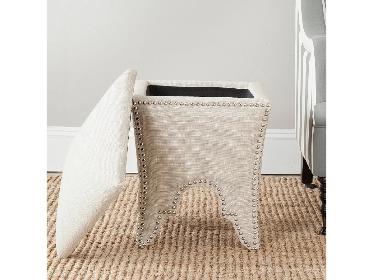 Banc & Ottomane Beige 41 X 41 X 53.59 cm - Paulette