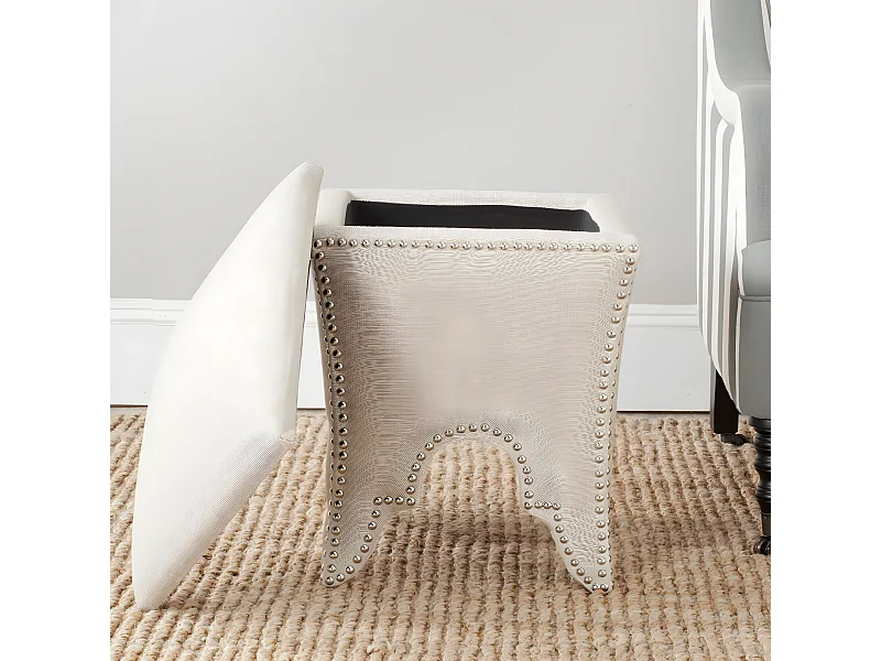 Banc & Ottomane Beige 41 X 41 X 53.59 cm - Paulette