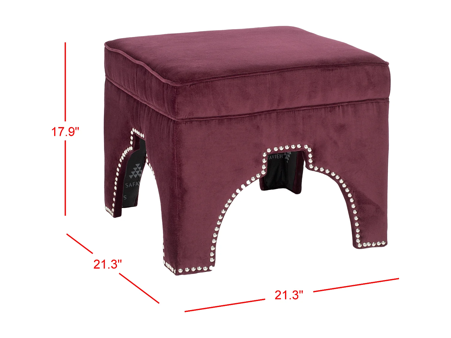 Banc & Ottomane Vison 54 X 54 X 43.94 cm - Thomasina