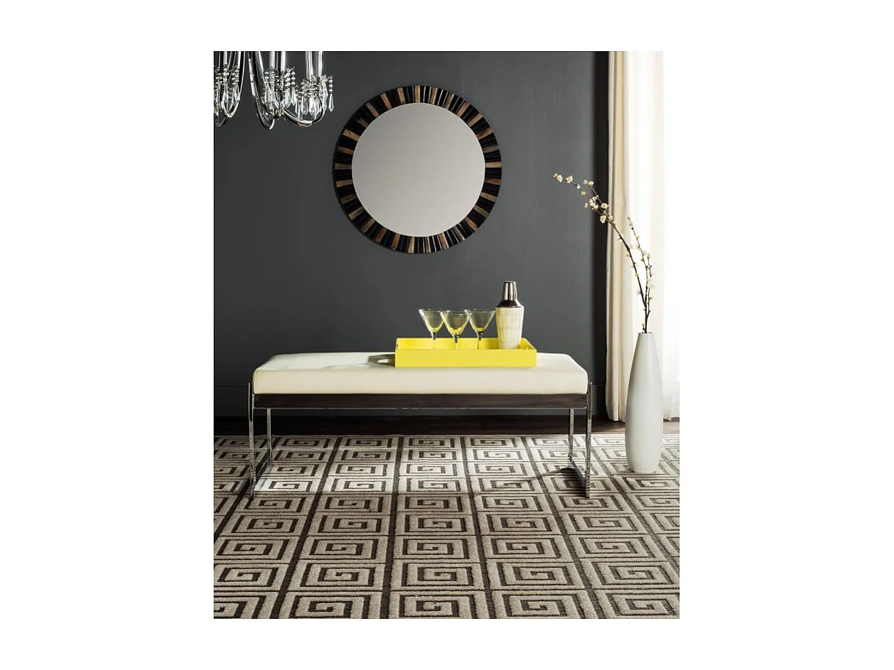 Banc & Ottomane Crème 45 X 110 X 40.13 cm - Lesta