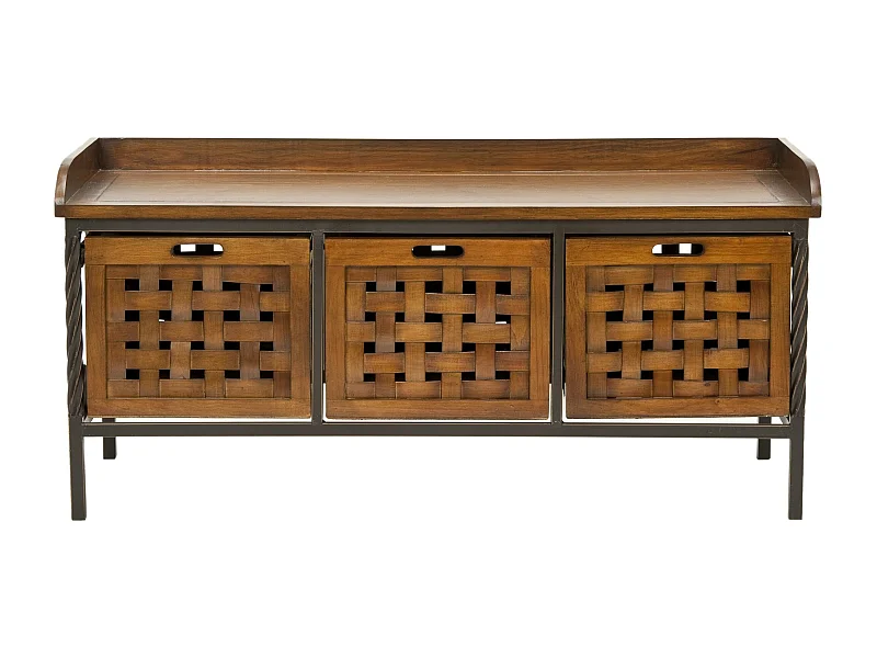 Banc & Ottomane Chêne 39 X 108 X 50.8 cm - Romaine