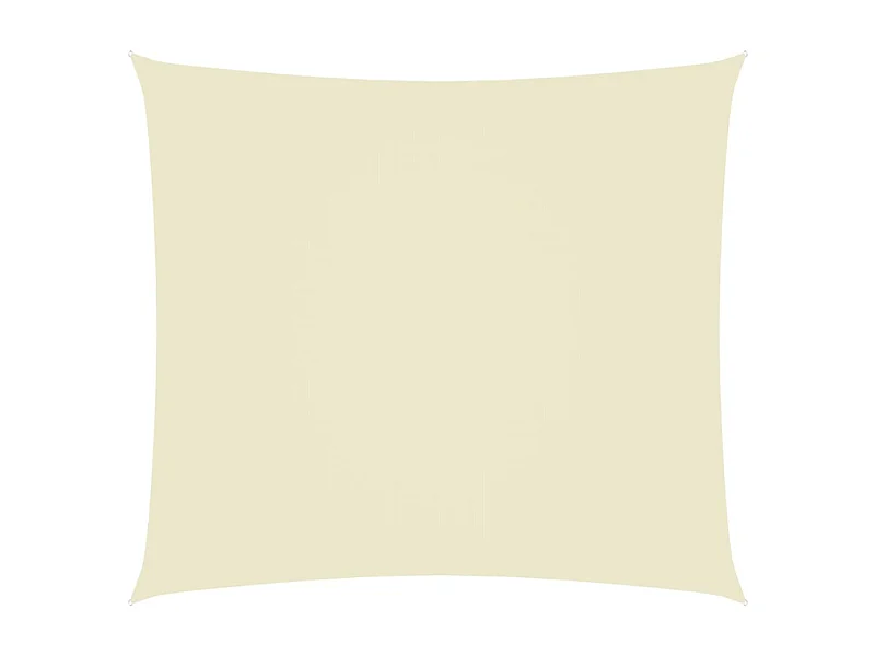 Voile toile d'ombrage parasol tissu crème 350 x 200 x 200 cm 02_0009604