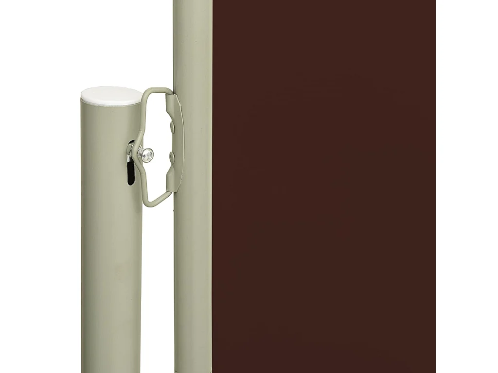Auvent paravent store brise-vue marron 600 x 600 x 117 cm 02_0007216