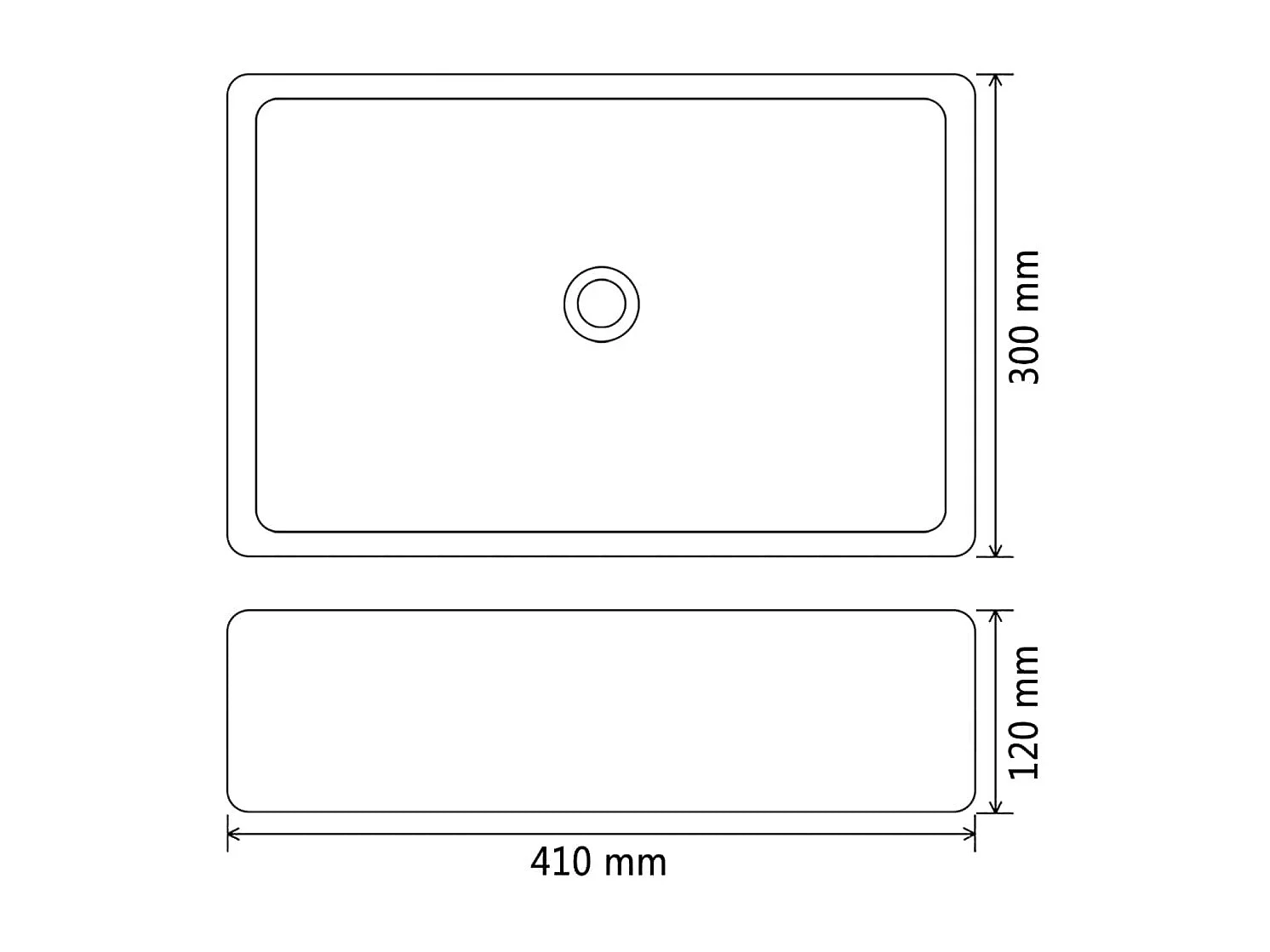 Lavabo 41 x 30 41 x 30 x 12 cm 02_0002601