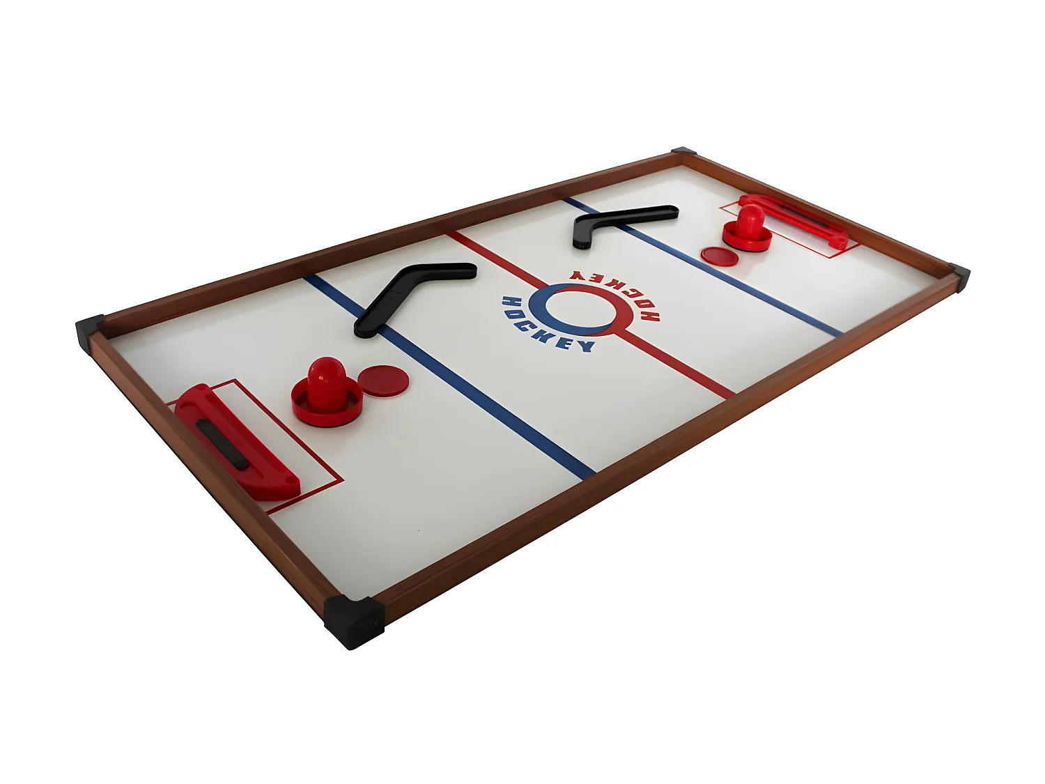 Plateaux Multi-jeux, 14 jeux : Ping Pong, Air Hockey, Bowling, Echec, Mikado, Back Gammon 97 x 49 x 3 cm