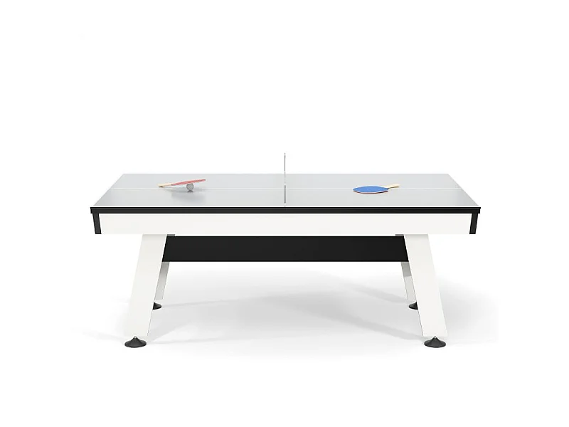 Table multi-jeux 3 en 1 - Samurai - Air Hockey, Ping-Pong et convertible Table dînatoire