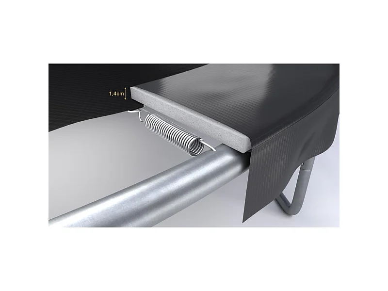 Trampoline de jardin ø 305 cm- 10FT- Filet intérieur, Matelas de protection et Echelle