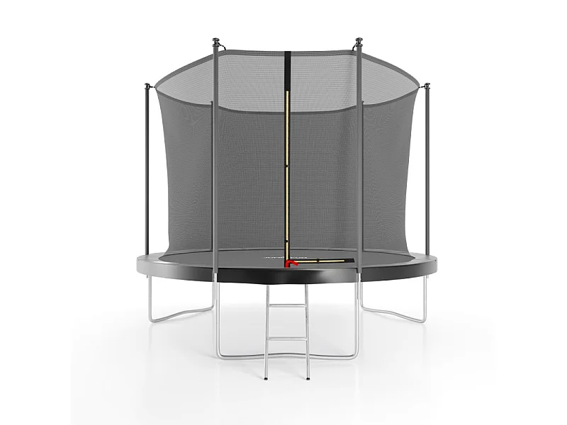 Trampoline de jardin ø 305 cm- 10FT- Filet intérieur, Matelas de protection et Echelle
