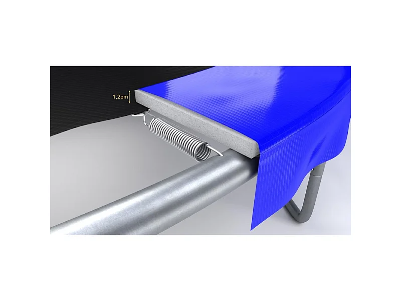 Trampoline de jardin ø244 cm- 8FT- Filet intérieur, Matelas de protection et Echelle